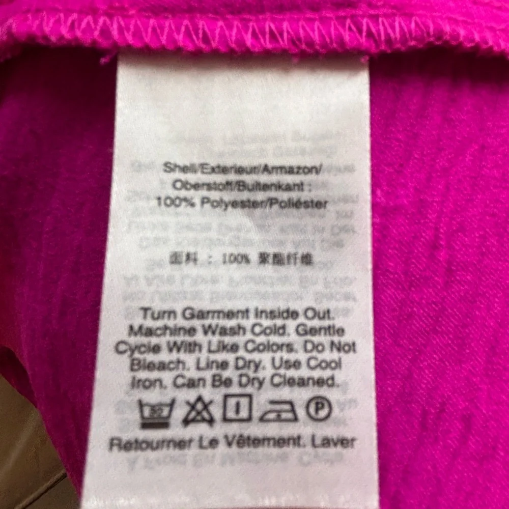 DKNY Magenta Dress Feminine, flounce sleeve - Picture 6 of 8